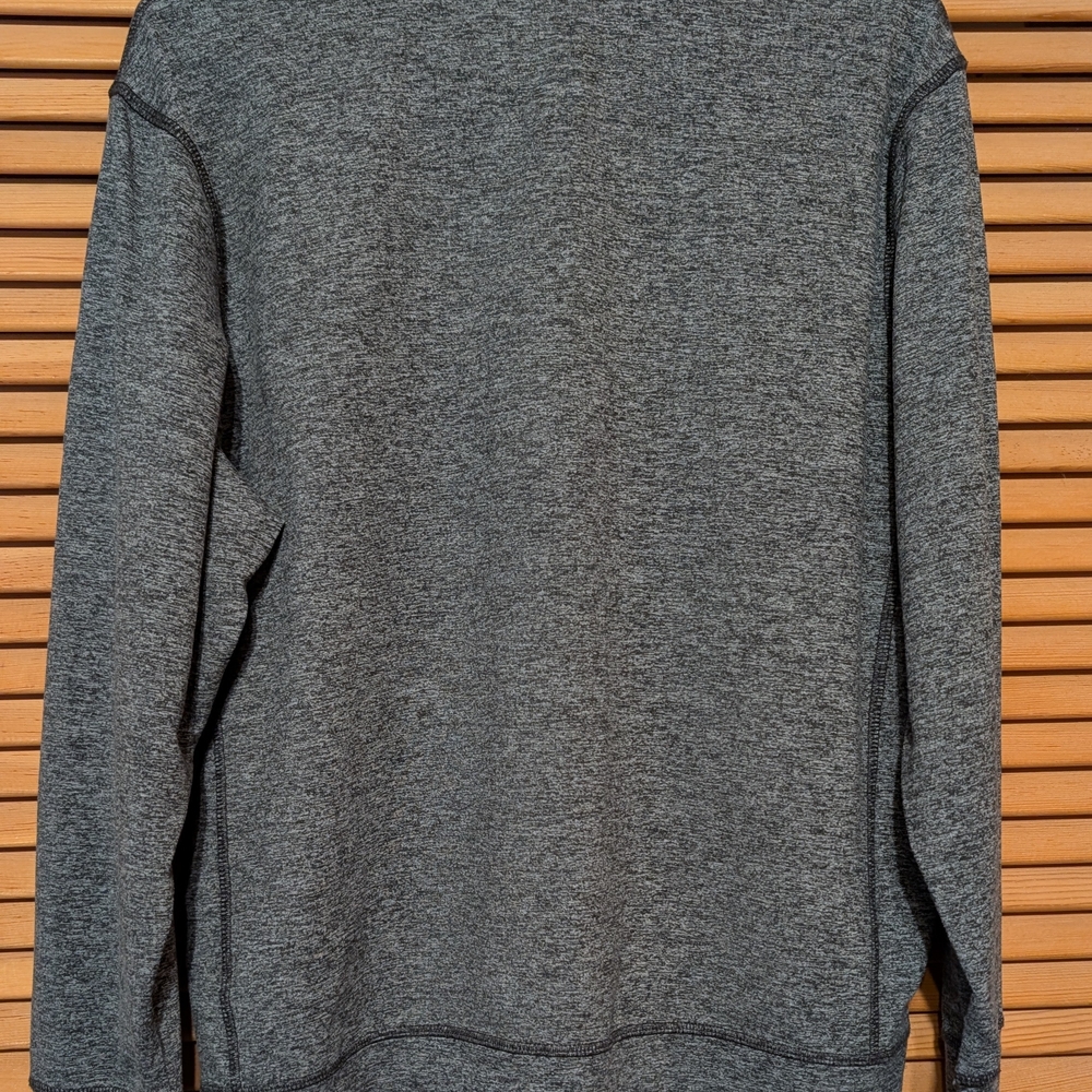 L.L. Bean Women's Charcoal Zip-Up Pullover - Picture 3 of 4